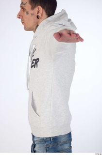 Dio casual dressed upper body white hoodie 0003.jpg